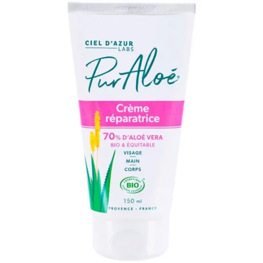 Pur Aloé Crème Réparatrice à l'Aloe Vera 70% Bio 150 ml
