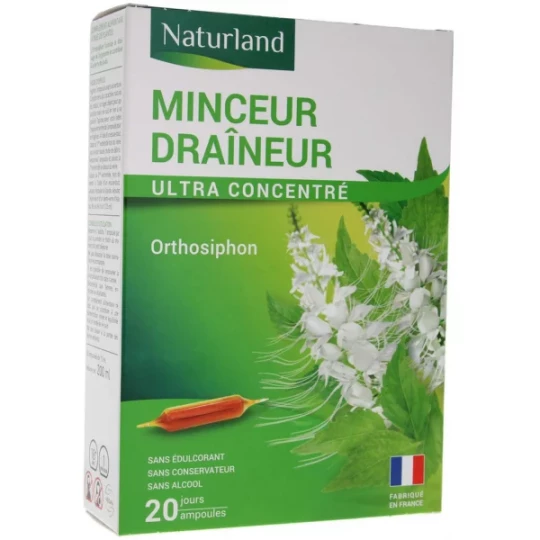 Naturland Minceur Draineur Ampoules 10 ml x 20