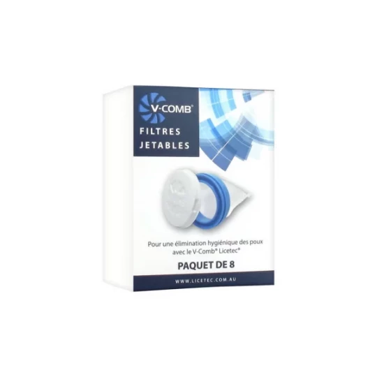 Licetec V-Comb Filtres Jetables x 8