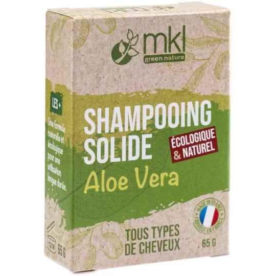 MKL Green Nature Shampoing Solide Aloe Vera Tous Types de Cheveux 65 g