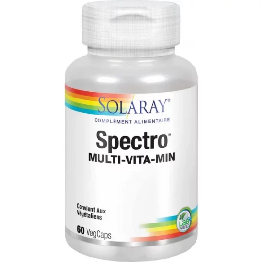 Solaray Spectro Multi-Vita-Min Capsules Végétales x 60