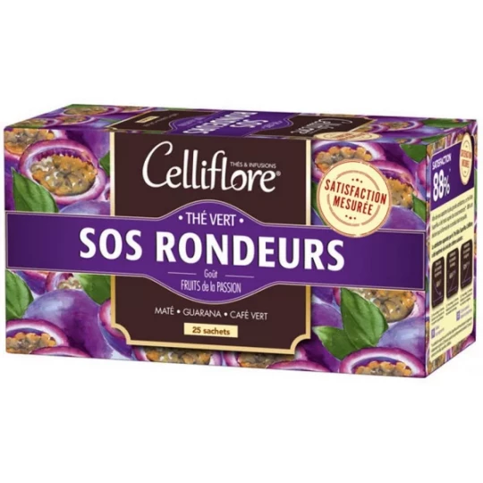 Celliflore Thé Vert SOS Rondeurs Sachets x 25