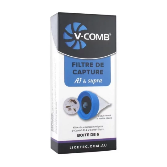 Licetec V-Comb Filtre de Capture A1 & Supra Filtres x 6