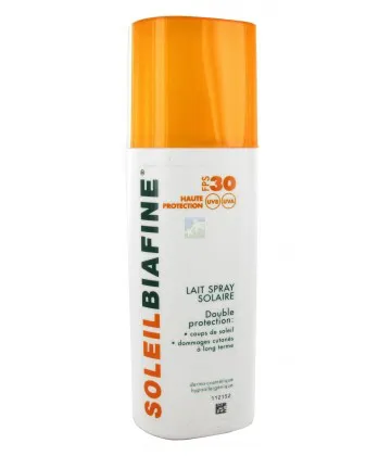 SoleilBiafine Lait Spray Solaire Double Action SPF30 200 ml