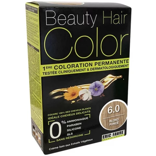 Eric Favre Beauty Hair Color Coloration Permanente - Teinte : 6.0 Blond Foncé