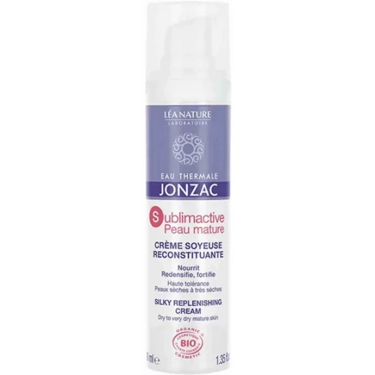 Eau Thermale Jonzac Sublimactive Peau Mature Crème Soyeuse Reconstituante Bio 40 ml