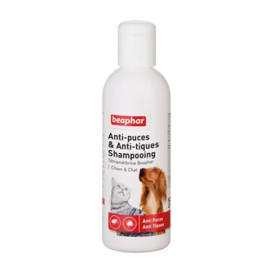 Beaphar Anti-Puces et Anti-Tiques Shampoing 200 ml