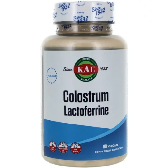 Kal Colostrum Lactoferrin Capsules Végétales x 60