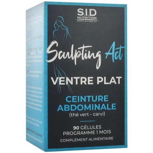 S.I.D Nutrition Sculpting Act Ventre Plat Ceinture Abdominale Gélules x 90