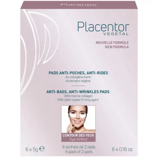 Placentor Végétal Pads Anti-Poches Anti-Rides 6 x 5 g