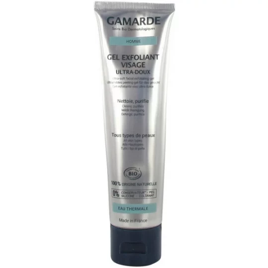 Gamarde Homme Gel Exfoliant Visage Ultra-Doux Bio 100 g