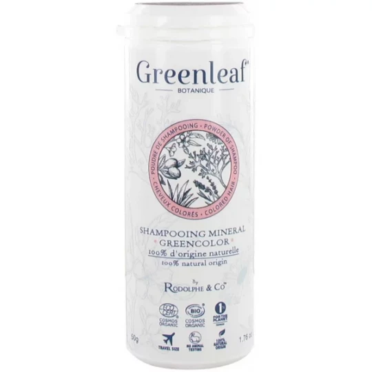 Greenleaf Shampoing Minéral Greencolor Bio 50 g