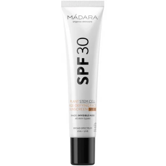 Mádara Écran Solaire Visage Anti-Âge aux Cellules Souches Végétales SPF30 40 ml