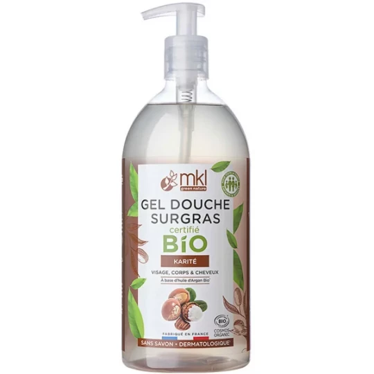MKL Green Nature Gel Douche Surgras Karité Bio 1 L