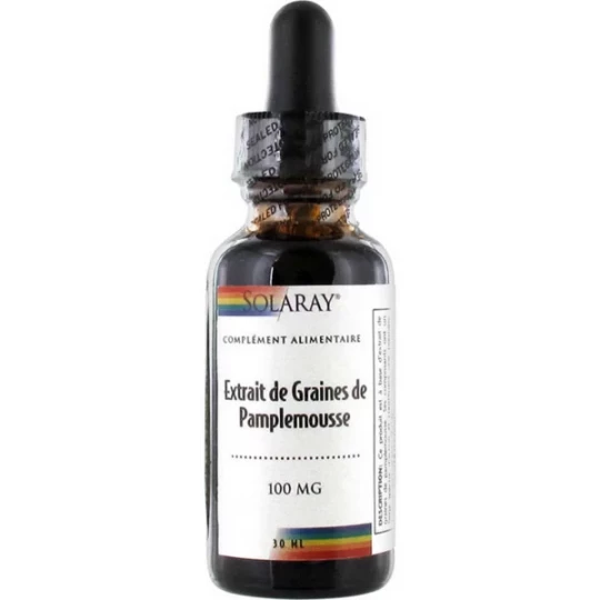 Solaray Extrait de Graines de Pamplemousse 100 mg 30 ml