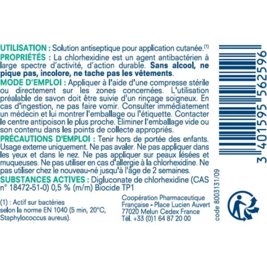 Cooper Solution Antiseptique Chlorhexidine Spray 0,5% 100 ml - image 2
