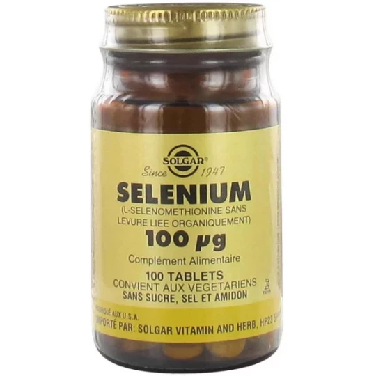 Solgar Sélénium 100 µg Comprimés x 100