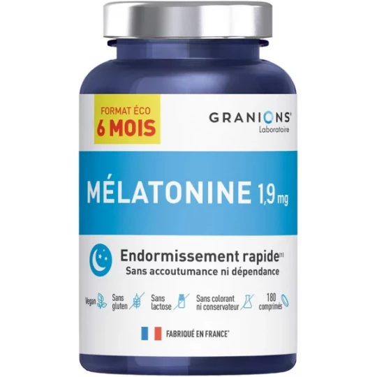 Granions Mélatonine 1,9 mg Offre Spéciale x 180