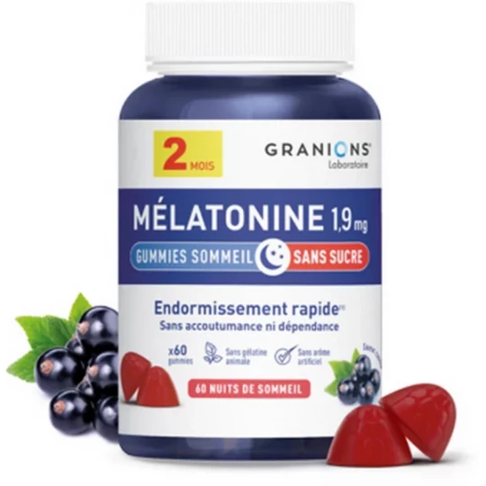 Granions Mélatonine 1,9 mg Gummies x 60