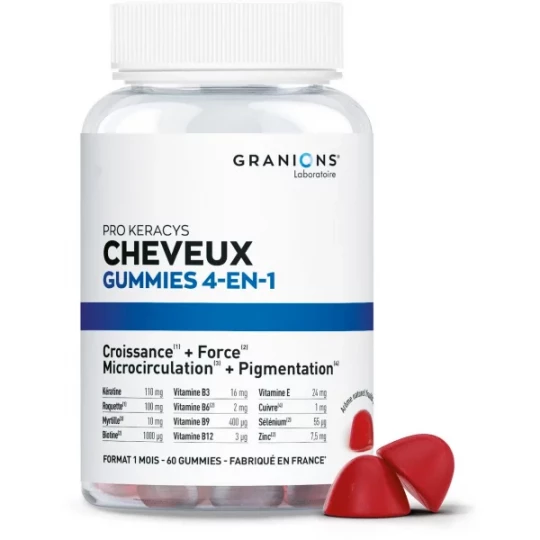 Granions Pro Keracys Cheveux 4-en-1 Gummies x 60