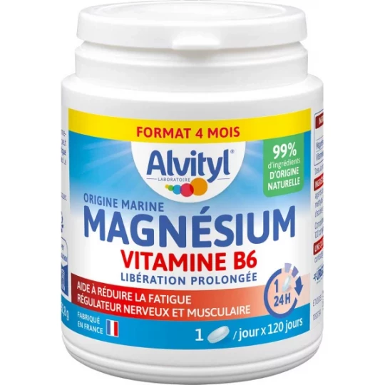 Alvityl Magnésium Vitamine B6 Comprimés x 120