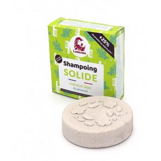 Lamazuna Shampooing Solide Cheveux Gras Ghassoul 70 g
