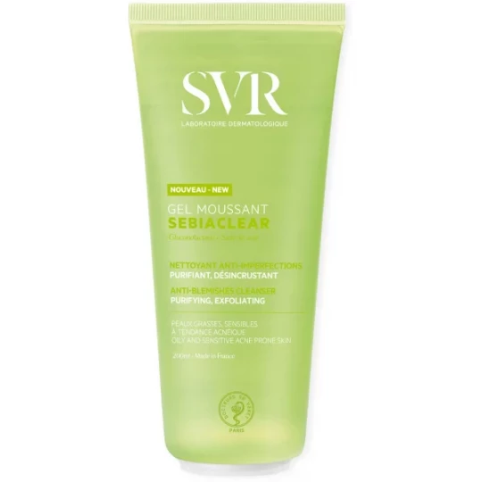 SVR Sebiaclear Gel Moussant Sans savon 200 ml