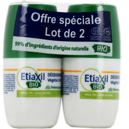 Etiaxil Déodorant Végétal Bio 24h Roll On