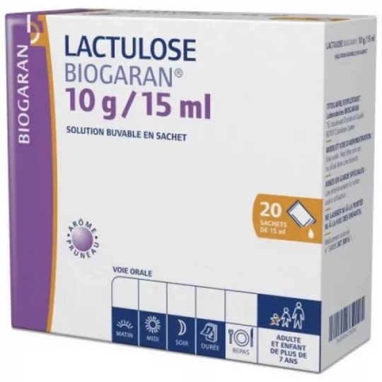 Lactulose Biogaran Solution Buvable Sachets x 20