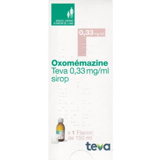 Oxomemazine Teva 0,33 mg/ml Sirop 150 ml