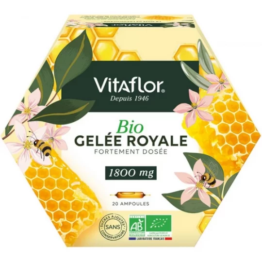 Vitaflore Gelée Royale Bio 1800 mg x 20
