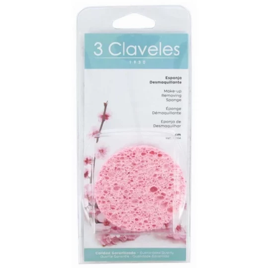3 Claveles Éponge Démaquillante