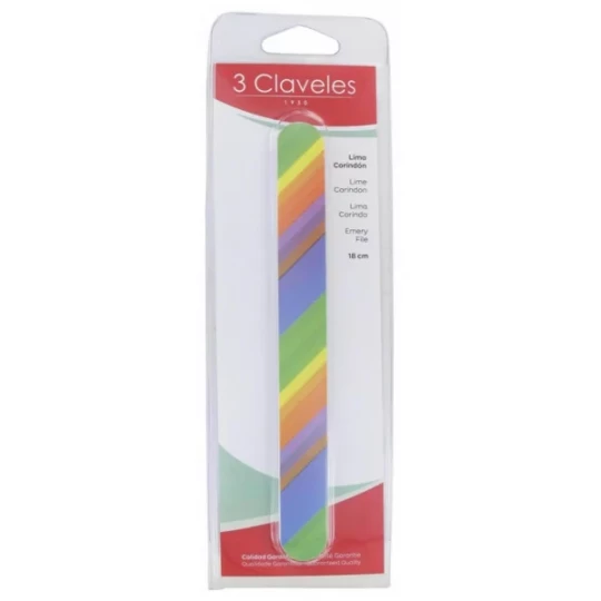 3 Claveles Lime à Ongles Corindon Fantaisie 18 cm
