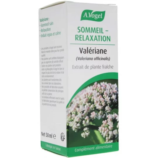 A.Vogel Sommeil Relaxation Valériane Extrait de Plante Fraîche 50 ml