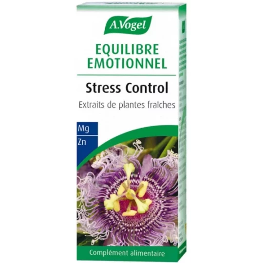 A.Vogel Stress Control Équilibre Émotionnel Extraits de Plantes Fraîches Comprimés x 30