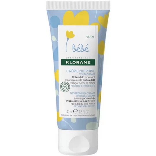 Klorane Bébé Nutrition Crème au Cold Cream 40 ml