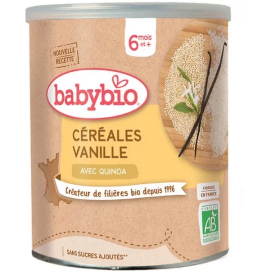 Babybio Céréales Vanille 6 Mois et + Bio 220 g