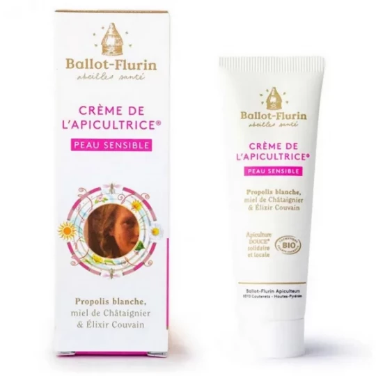 Ballot-Flurin Crème de l'Apicultrice Peau Sensible Bio 30 ml