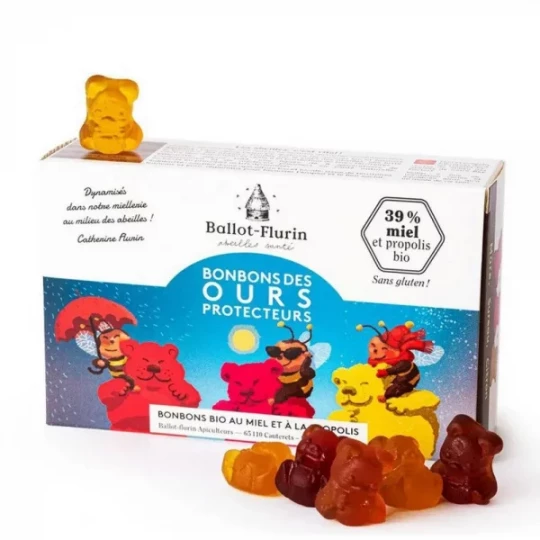 Ballot-Flurin Enfant Bonbons des Ours Protecteurs Bio 100 g