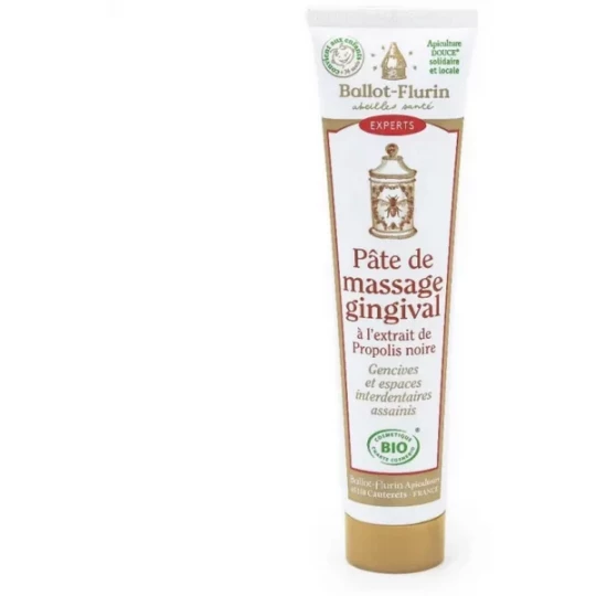 Ballot-Flurin Pâte de Massage Gingival à l'Extrait de Propolis Noire Bio 75 ml