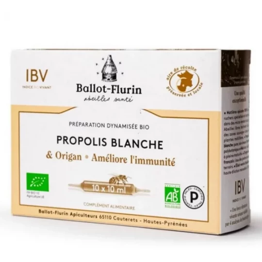 Ballot-Flurin Propolis Blanche Bio Ampoules x 10