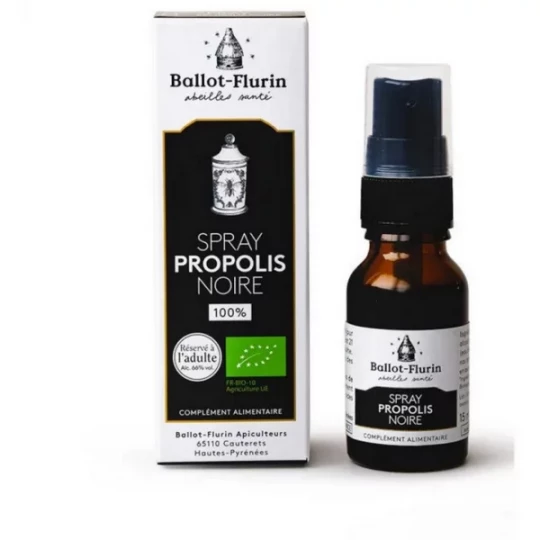 Ballot-Flurin Spray Propolis Noire Bio 15 ml