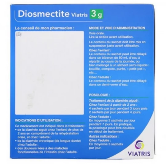 Diosmectite Mylan Viatris 3 g x 18 - image 2