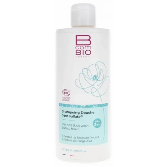 BcomBIO Shampoing Douche Sans Sulfate Bio 500 ml