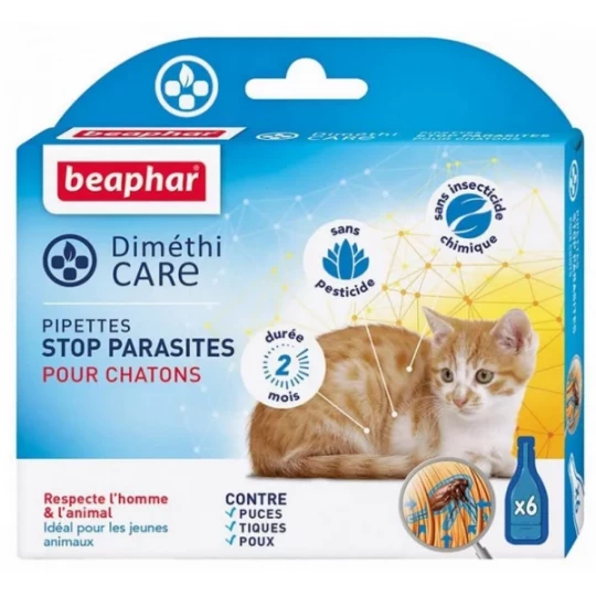 Beaphar Diméthicare Stop Parasites Chatons Pipettes x 6