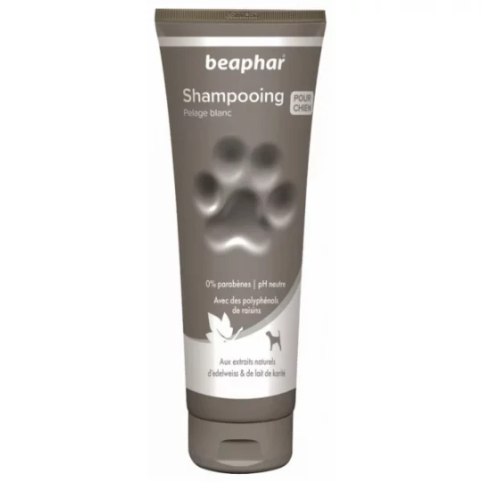 Beaphar Shampoing Chien Pelage Blanc 250 ml