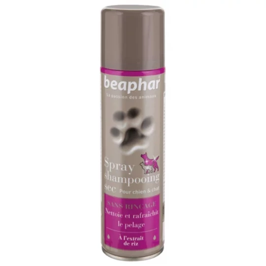 Beaphar Spray Shampoing Sec Chien et Chat 250 ml