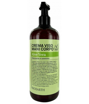 Bioearth Family Crème Mains, Visage et Corps à l'Aloe Vera 500 ml