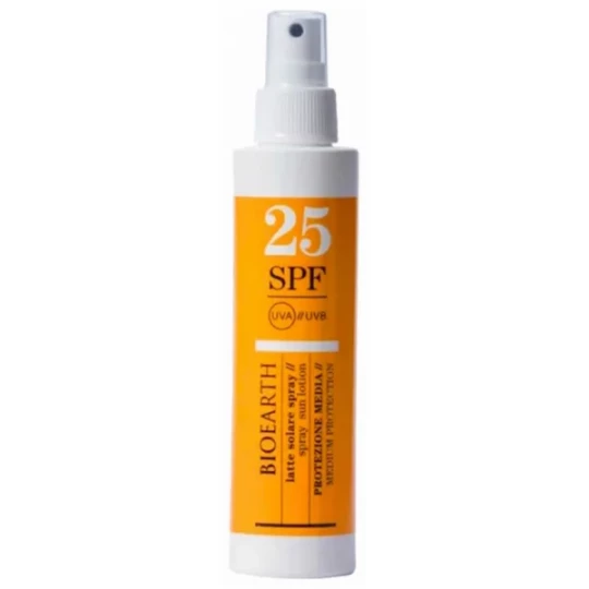 Bioearth Lait Solaire Spray SPF25 150 ml