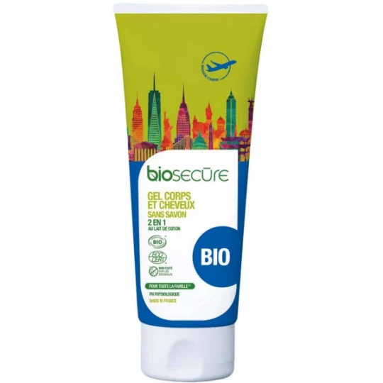 Biosecure Gel Corps et Cheveux Voyage Bio 100 ml